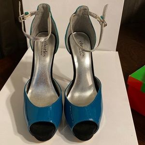Green heels size 7